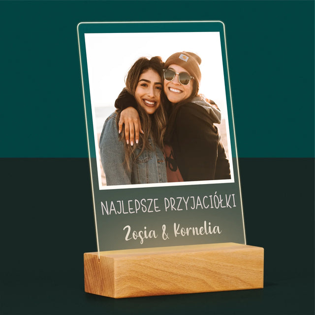 Zdjęcie I Podpis: Dla Przyjaciółki - Wydruk Na Szkle Akrylowym