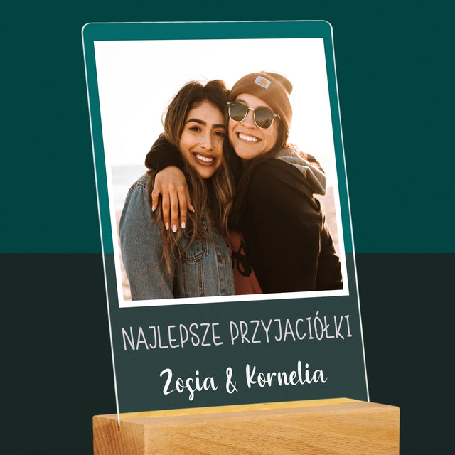 Zdjęcie I Podpis: Dla Przyjaciółki - Wydruk Na Szkle Akrylowym