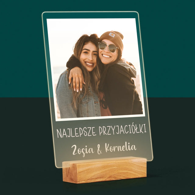 Zdjęcie I Podpis: Dla Przyjaciółki - Wydruk Na Szkle Akrylowym