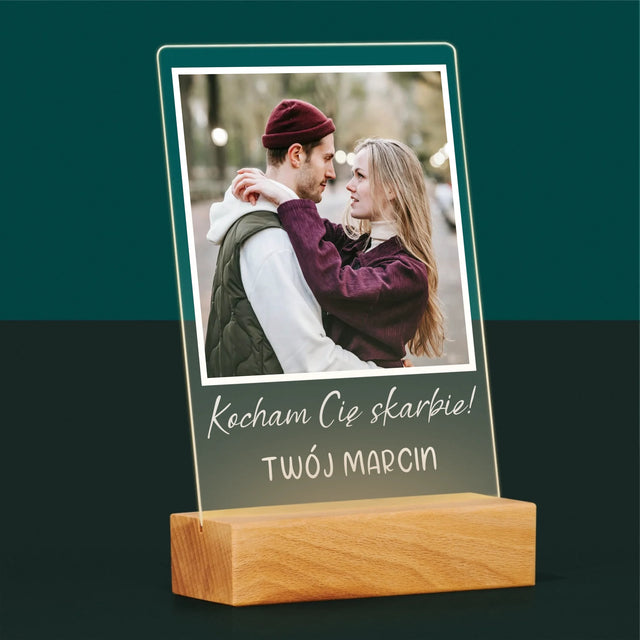 Zdjęcie I Podpis: Dla Dziewczyny - Wydruk Na Szkle Akrylowym