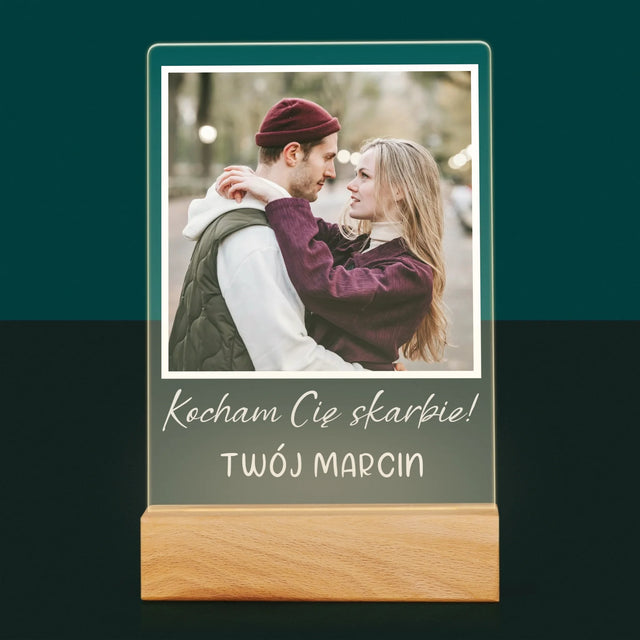 Zdjęcie I Podpis: Dla Dziewczyny - Wydruk Na Szkle Akrylowym