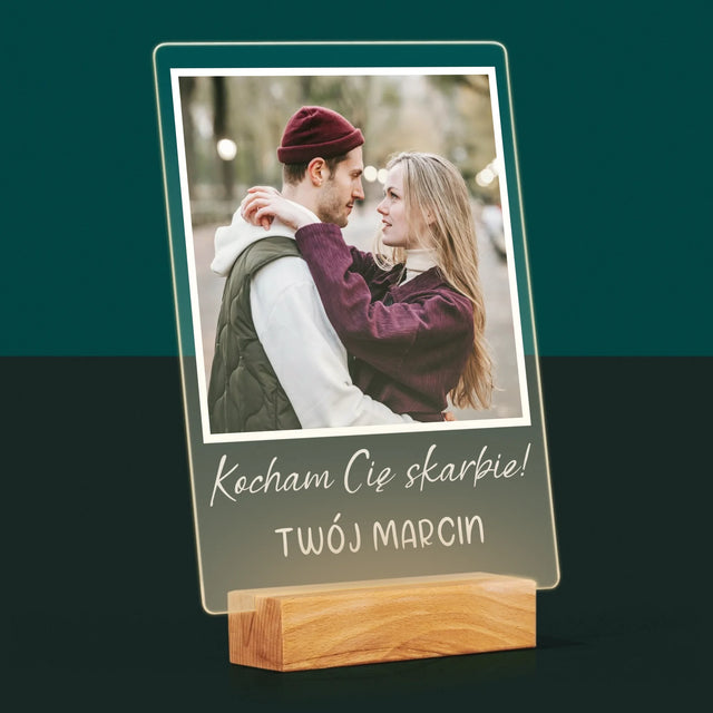 Zdjęcie I Podpis: Dla Dziewczyny - Wydruk Na Szkle Akrylowym