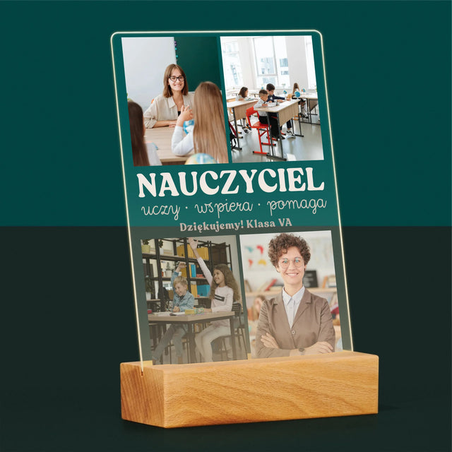 Fotokolaż: Wspaniały Nauczyciel - Wydruk Na Szkle Akrylowym
