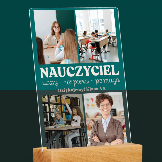 Fotokolaż: Wspaniały Nauczyciel - Wydruk Na Szkle Akrylowym