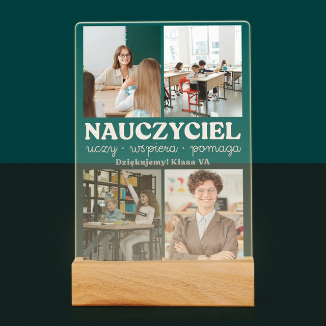 Fotokolaż: Wspaniały Nauczyciel - Wydruk Na Szkle Akrylowym
