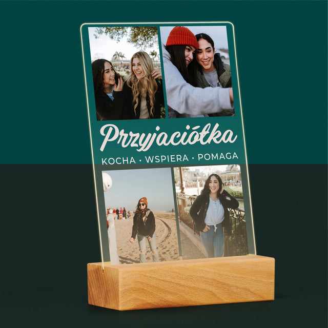 Fotokolaż: Ukochana Przyjaciółka - Wydruk Na Szkle Akrylowym
