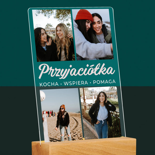 Fotokolaż: Ukochana Przyjaciółka - Wydruk Na Szkle Akrylowym
