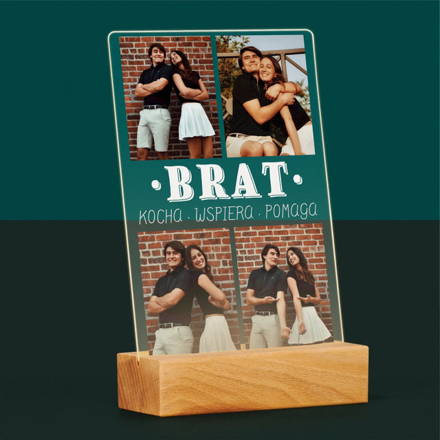 Fotokolaż: Kochany Brat - Wydruk Na Szkle Akrylowym