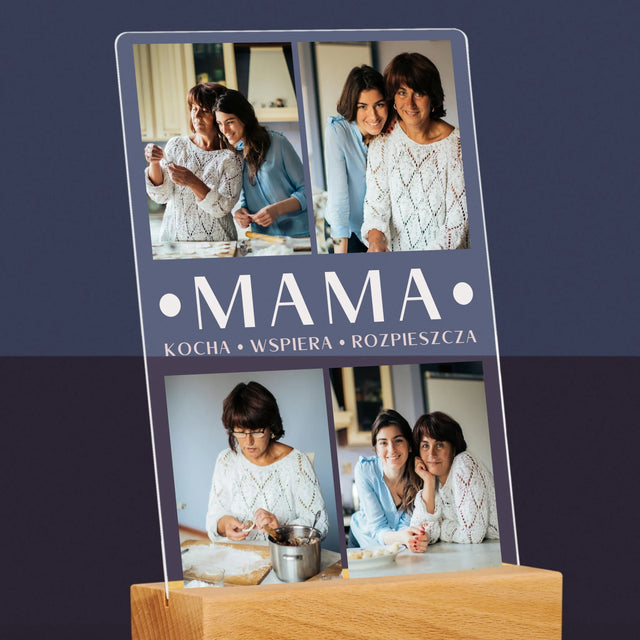 Fotokolaż: Kochana Mama - Wydruk Na Szkle Akrylowym