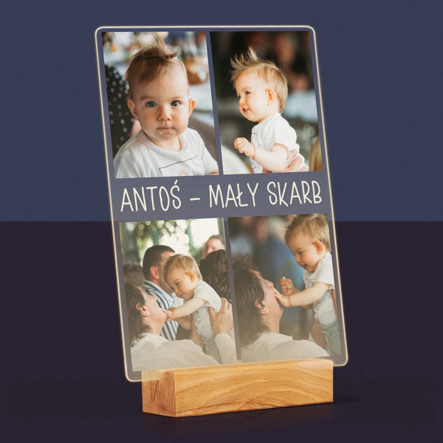 Fotokolaż: Zdjęcia Z Dzieckiem - Wydruk Na Szkle Akrylowym