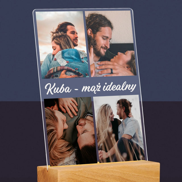 Fotokolaż: Zdjęcia Dla Męża - Wydruk Na Szkle Akrylowym