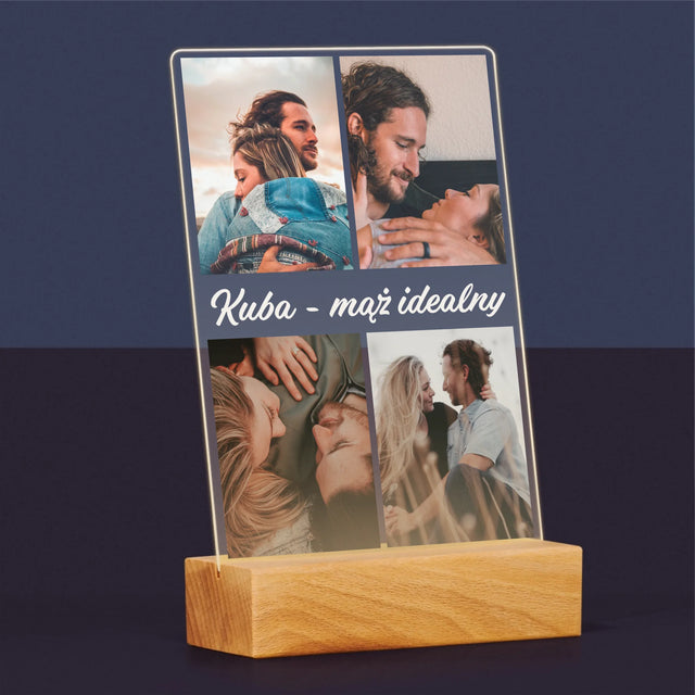Fotokolaż: Zdjęcia Dla Męża - Wydruk Na Szkle Akrylowym