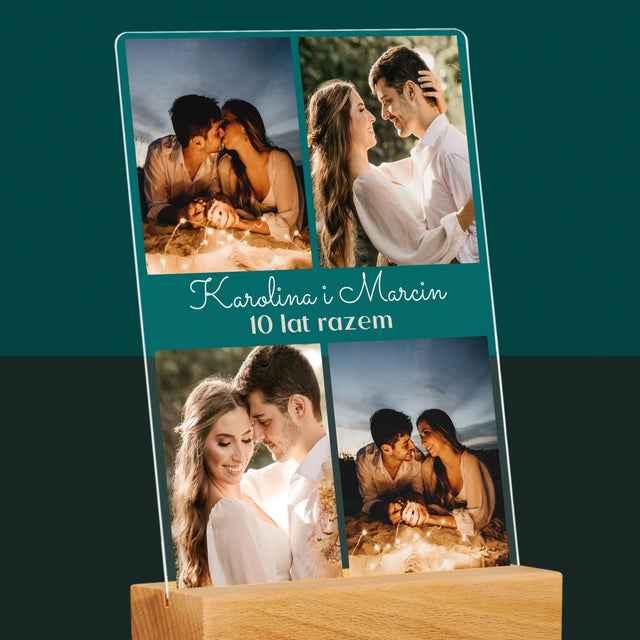 Fotokolaż: Zdjęcia Na Rocznicę - Wydruk Na Szkle Akrylowym
