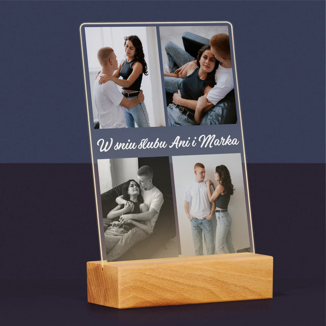 Fotokolaż: Zdjęcia Dla Pary Młodej - Wydruk Na Szkle Akrylowym