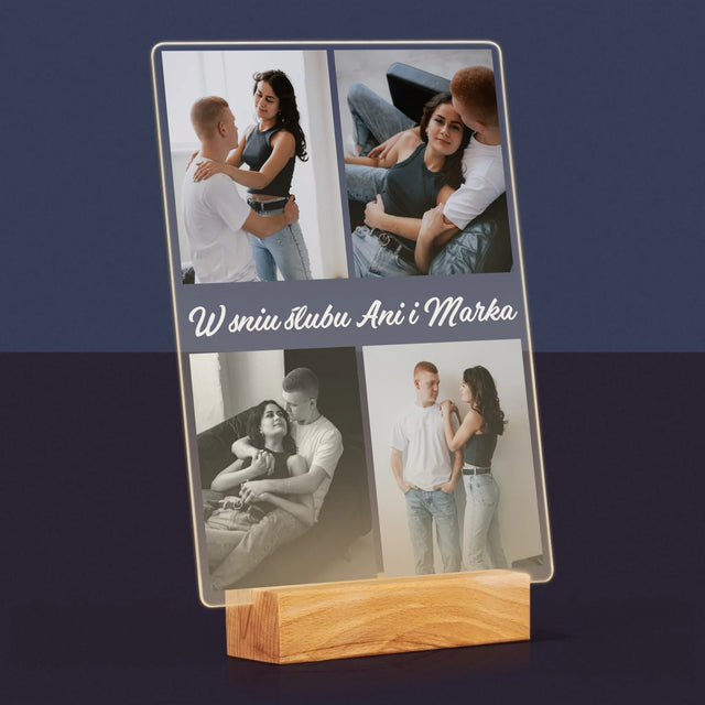Fotokolaż: Zdjęcia Dla Pary Młodej - Wydruk Na Szkle Akrylowym