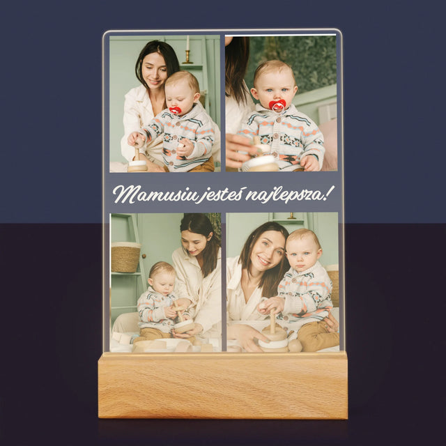 Fotokolaż: Zdjęcia Dla Mamy - Wydruk Na Szkle Akrylowym