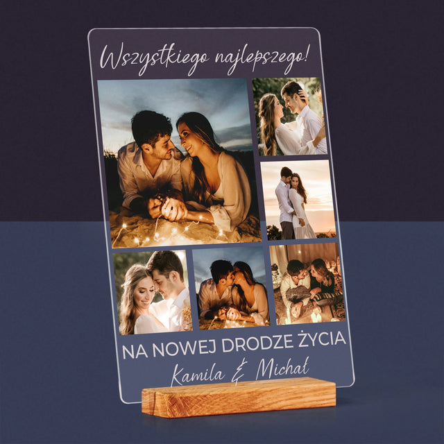 Fotokolaż: Ślubny - Wydruk Na Szkle Akrylowym