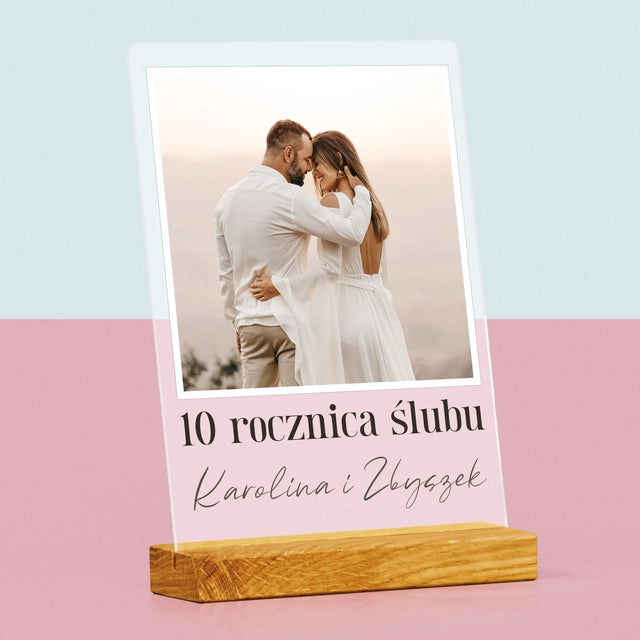 Zdjęcie I Podpis: Na Rocznicę - Wydruk Na Szkle Akrylowym