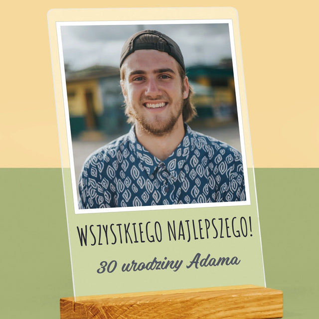 Zdjęcie I Podpis: Na Urodziny - Wydruk Na Szkle Akrylowym