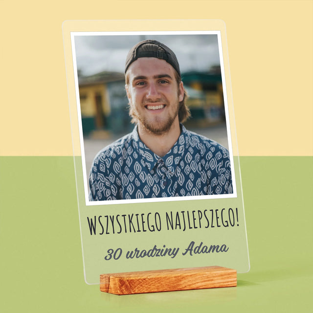 Zdjęcie I Podpis: Na Urodziny - Wydruk Na Szkle Akrylowym