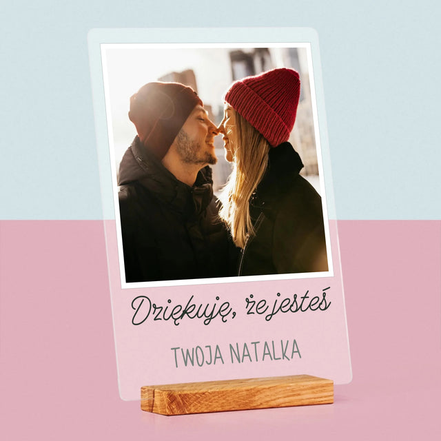 Zdjęcie I Podpis: Dla Chłopaka - Wydruk Na Szkle Akrylowym