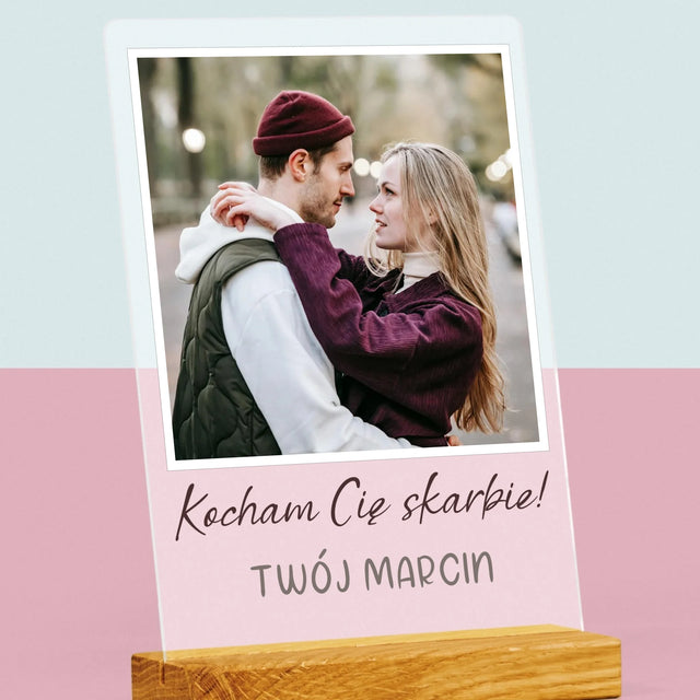 Zdjęcie I Podpis: Dla Dziewczyny - Wydruk Na Szkle Akrylowym