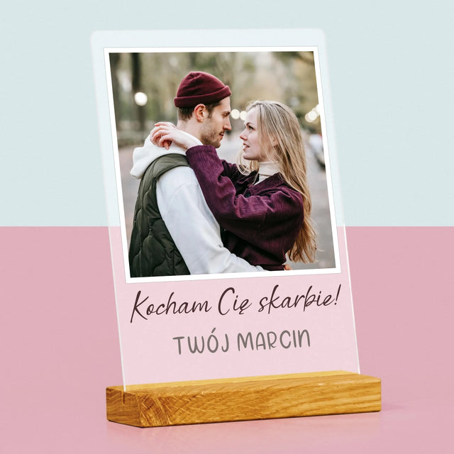 Zdjęcie I Podpis: Dla Dziewczyny - Wydruk Na Szkle Akrylowym