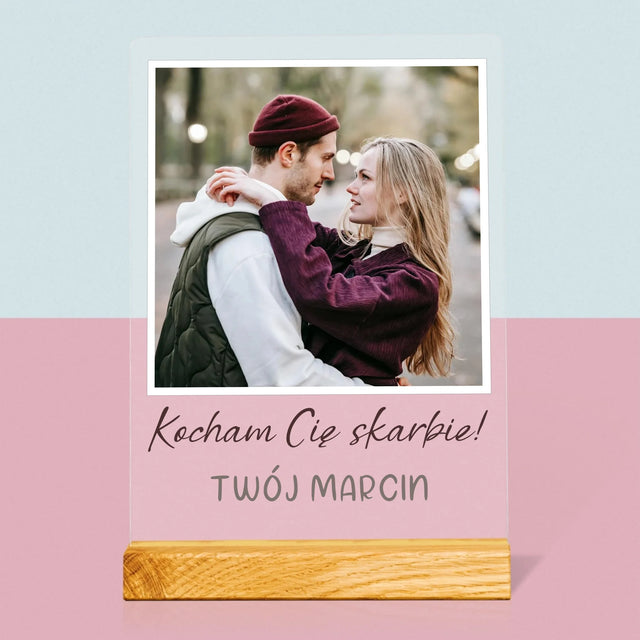 Zdjęcie I Podpis: Dla Dziewczyny - Wydruk Na Szkle Akrylowym