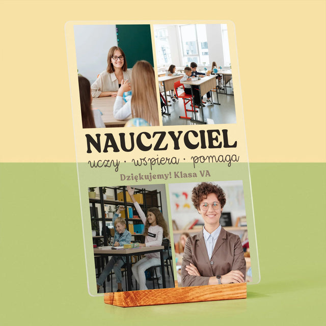 Fotokolaż: Wspaniały Nauczyciel - Wydruk Na Szkle Akrylowym