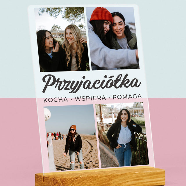 Fotokolaż: Ukochana Przyjaciółka - Wydruk Na Szkle Akrylowym