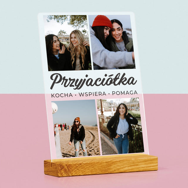 Fotokolaż: Ukochana Przyjaciółka - Wydruk Na Szkle Akrylowym