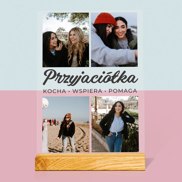 Fotokolaż: Ukochana Przyjaciółka - Wydruk Na Szkle Akrylowym