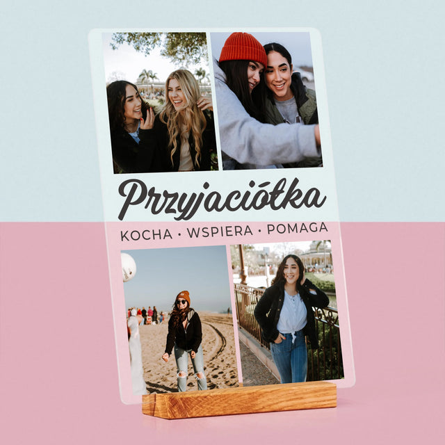 Fotokolaż: Ukochana Przyjaciółka - Wydruk Na Szkle Akrylowym