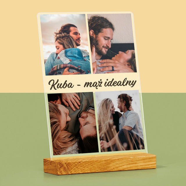 Fotokolaż: Zdjęcia Dla Męża - Wydruk Na Szkle Akrylowym