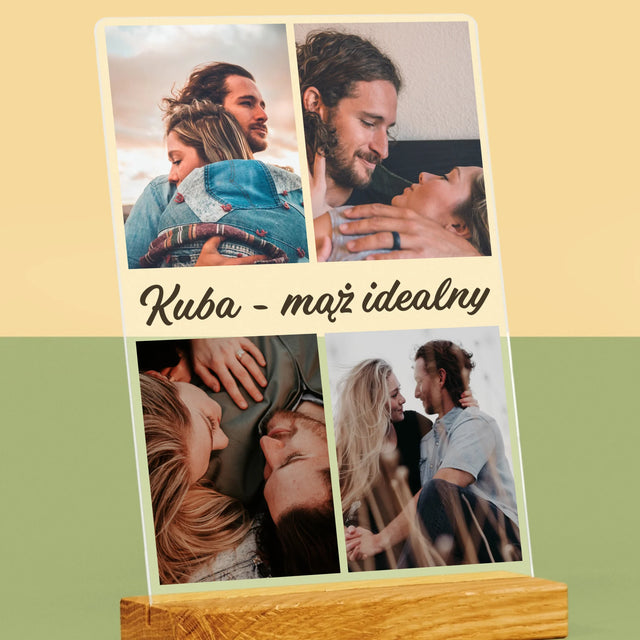 Fotokolaż: Zdjęcia Dla Męża - Wydruk Na Szkle Akrylowym