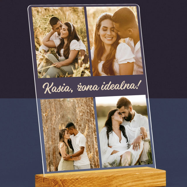 Fotokolaż: Zdjęcia Dla Żony - Wydruk Na Szkle Akrylowym