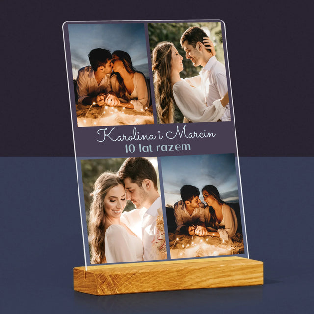 Fotokolaż: Zdjęcia Na Rocznicę - Wydruk Na Szkle Akrylowym
