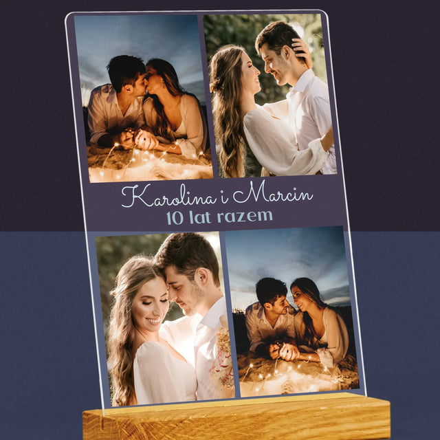 Fotokolaż: Zdjęcia Na Rocznicę - Wydruk Na Szkle Akrylowym