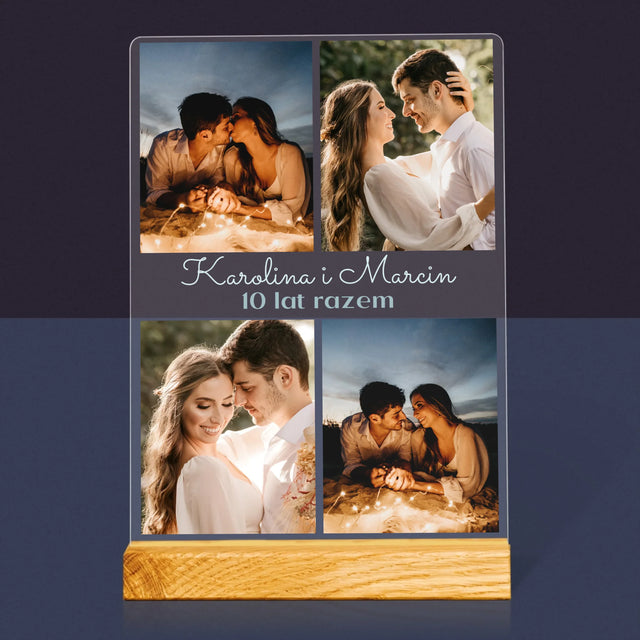 Fotokolaż: Zdjęcia Na Rocznicę - Wydruk Na Szkle Akrylowym