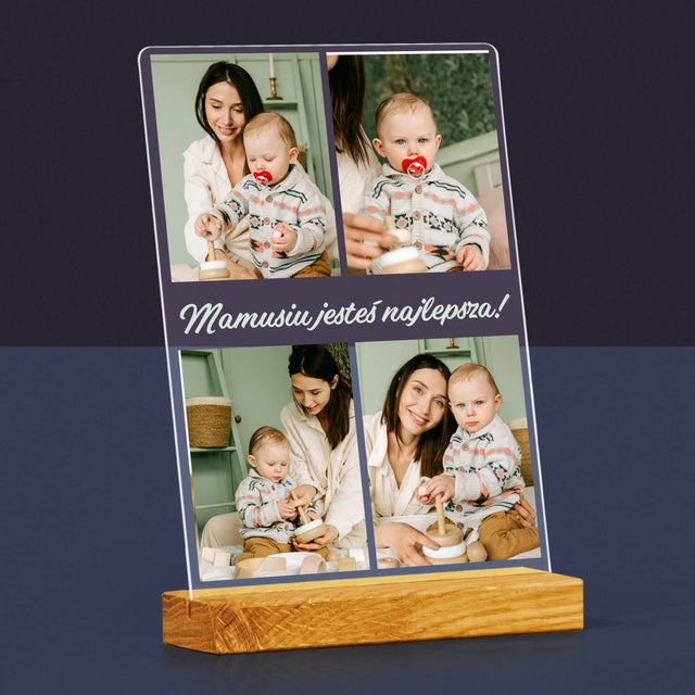 Fotokolaż: Zdjęcia Dla Mamy - Wydruk Na Szkle Akrylowym