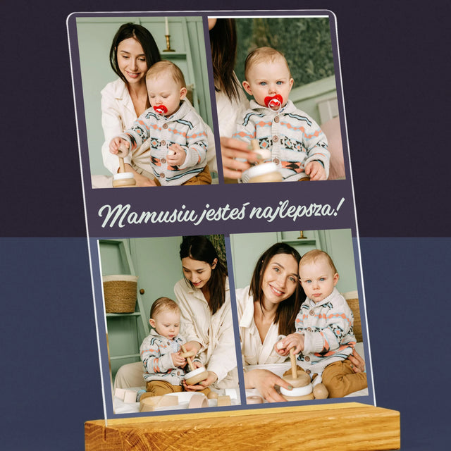 Fotokolaż: Zdjęcia Dla Mamy - Wydruk Na Szkle Akrylowym