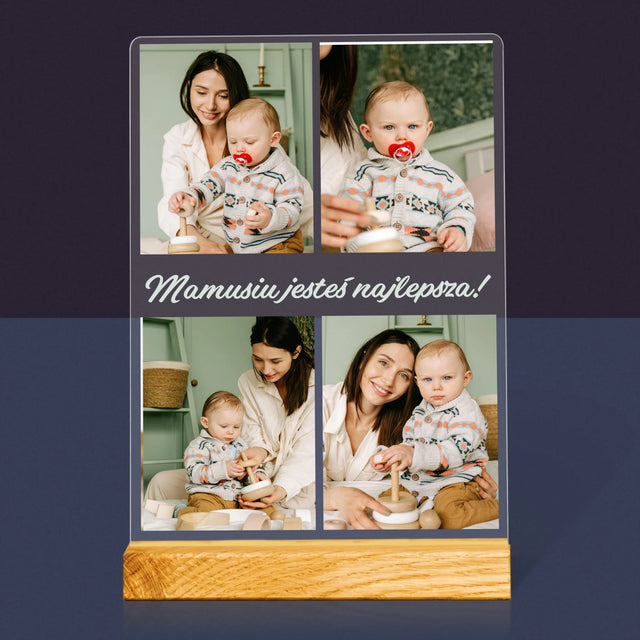 Fotokolaż: Zdjęcia Dla Mamy - Wydruk Na Szkle Akrylowym