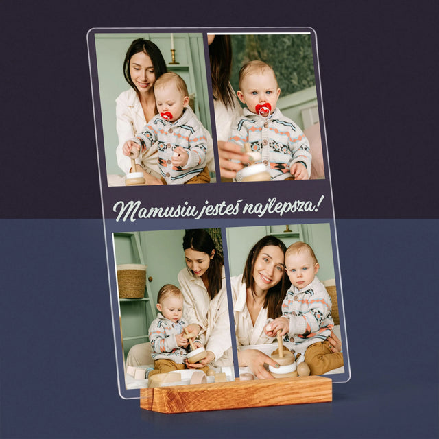 Fotokolaż: Zdjęcia Dla Mamy - Wydruk Na Szkle Akrylowym