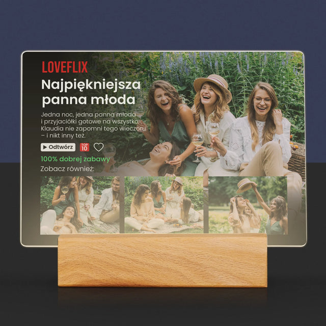 Fotokolaż: Plakat Netflix Wieczór Panieński - Wydruk Na Szkle Akrylowym