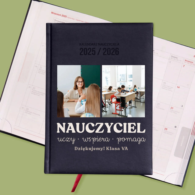Fotokolaż: Wspaniały Nauczyciel - Personalizowany Kalendarz Nauczyciela
