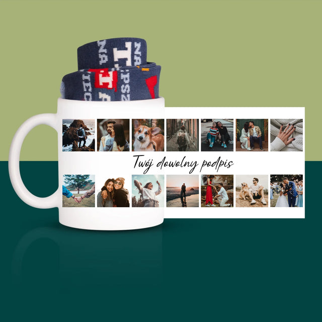 Fotokolaż: 14 Zdjęć - Skarpetki w Kubku Dla Taty