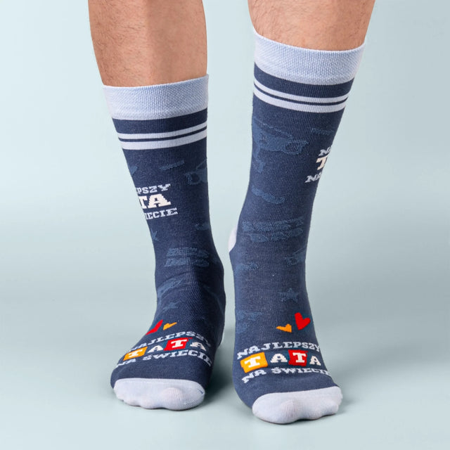 Fotokolaż: Tatuś - Skarpetki w Kubku Dla Taty