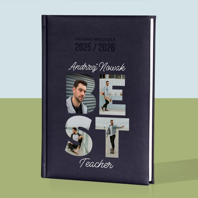 Słowo Ze Zdjęć: Best Teacher - Personalizowany Kalendarz Nauczyciela