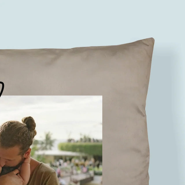 Zdjęcie I Podpis: Pierwszy Dzień Tatusia - Poduszka z Nadrukiem