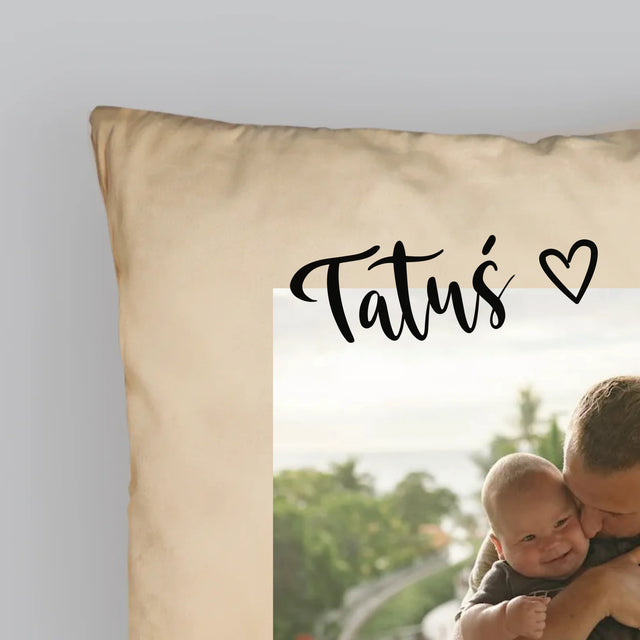 Zdjęcie I Podpis: Pierwszy Dzień Tatusia - Poduszka z Nadrukiem